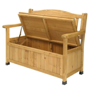 Wooden storage chair