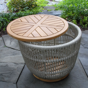 Wooden storage chair