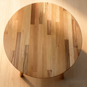 Wooden round table